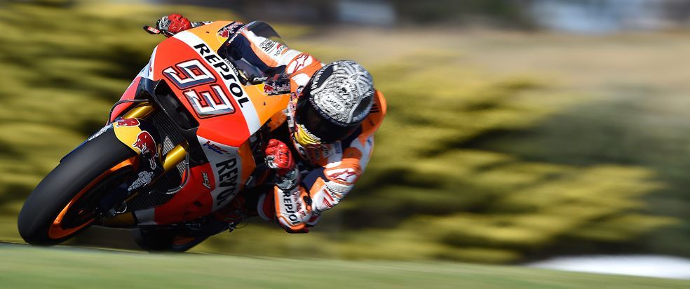 Marc Márquez rodando veloz