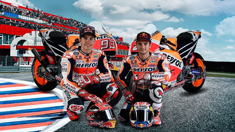 Marc Márquez y Dani Pedrosa montaje GP de Argentina