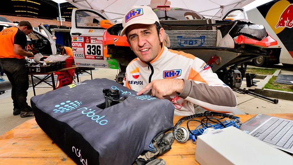 Isidre Esteve y el cojín inteligente en el Dakar 2018