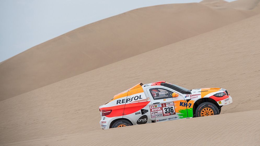 Isidre Esteve zona con dunas Dakar 2018