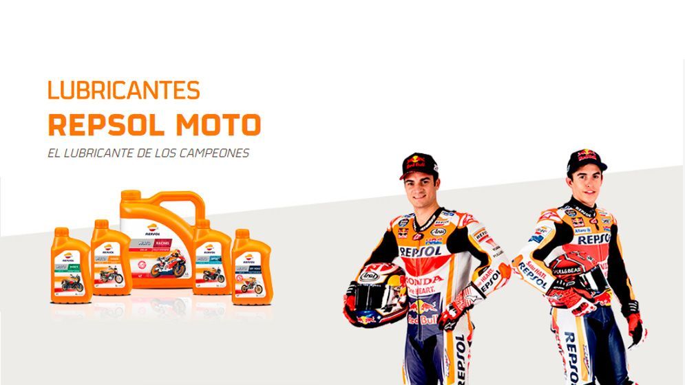 Marc Márquez y Dani Pedrosa con lubricantes Repsol