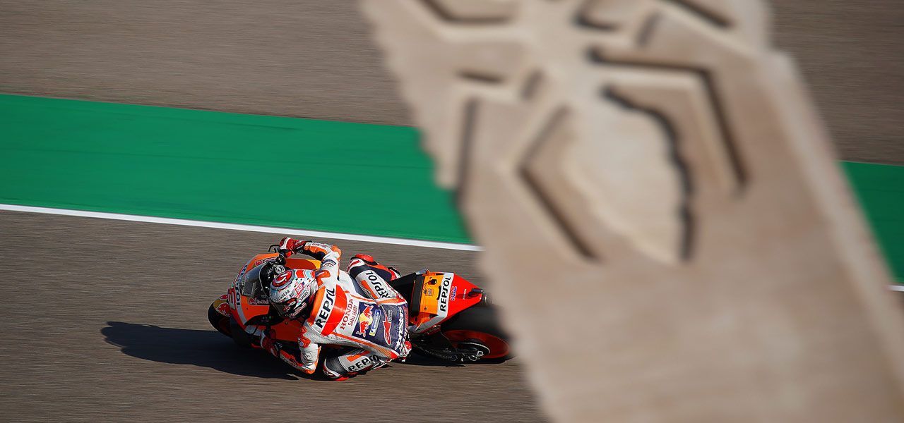 Marc Márquez en MotorLand aragón