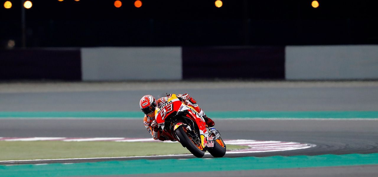 Marc Márquez en día 2 de GP de Catar 2018