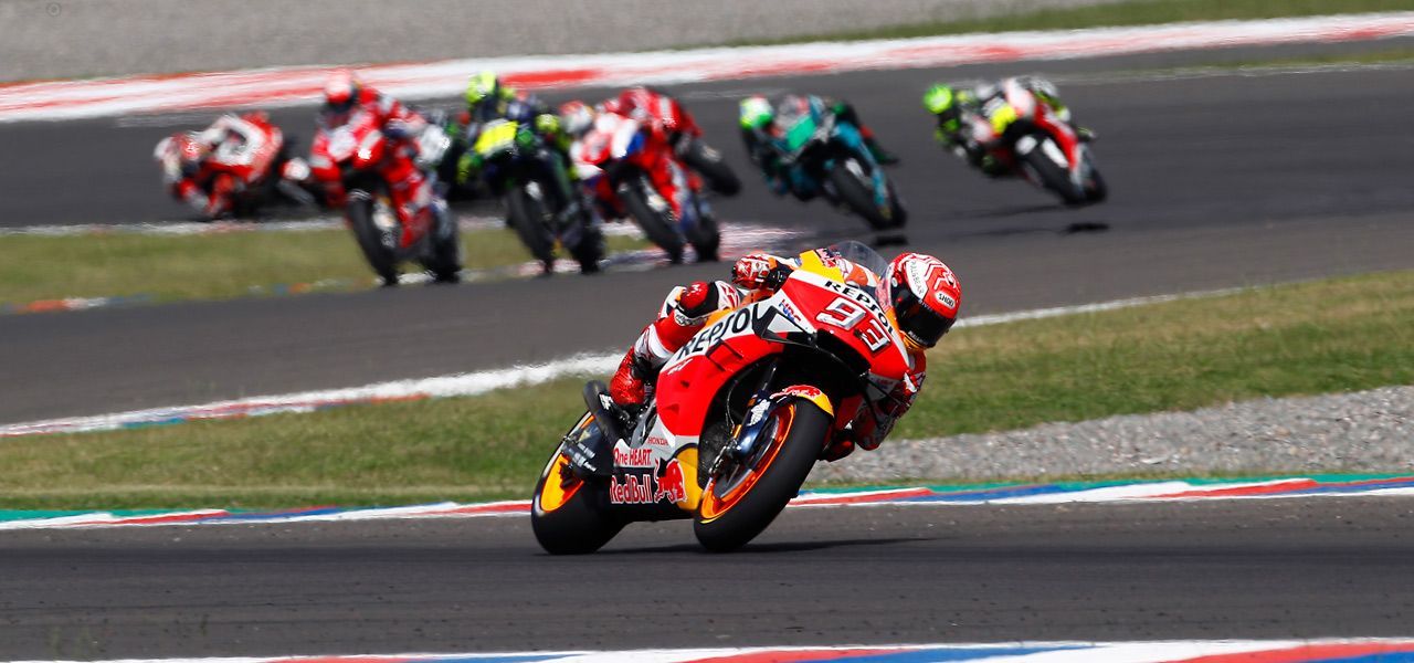 Marc Márquez rodando en Argentina