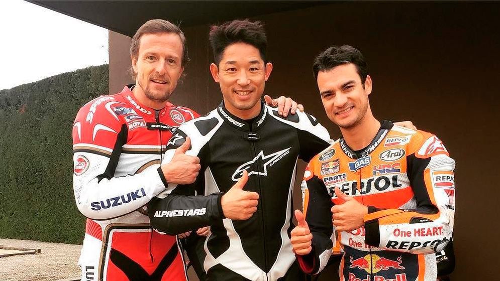 Dani Pedrosa, Sete Gibernau y Takahisa Fujinami