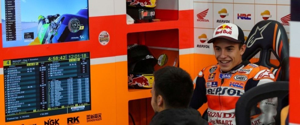 Marc Márquez en el box