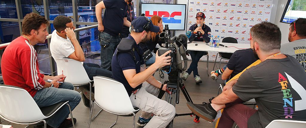 Dani Pedrosa en rueda de prensa