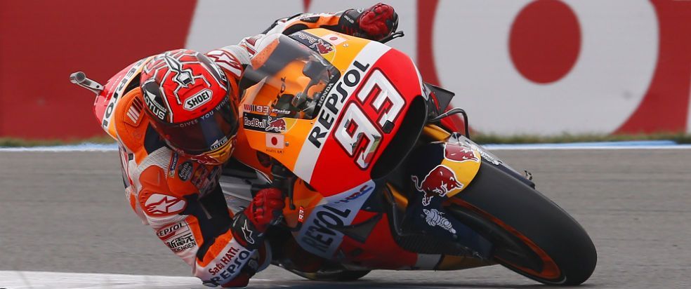 Marc Márquez rodando sobre la RC213V