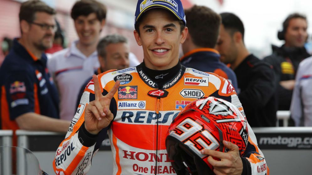 Márquez tras la pole