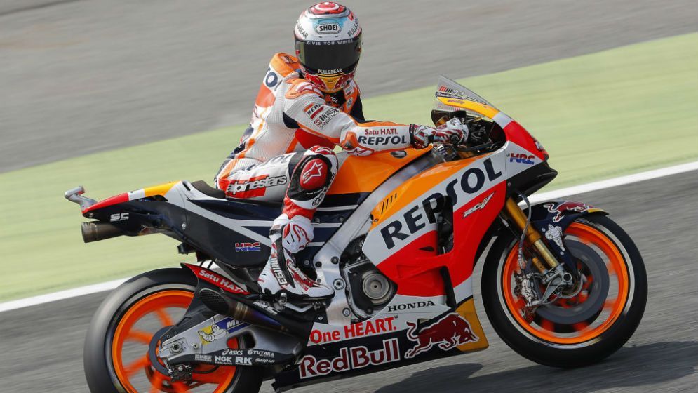 Marc Márquez en el circuito de Montmeló 2017