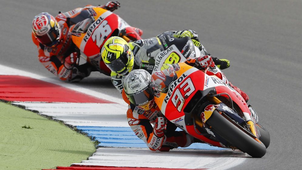 Pilotos del Equipo Repsol en Assen