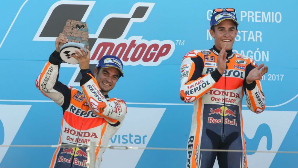 Márquez y Pedrosa en Aragón 2017