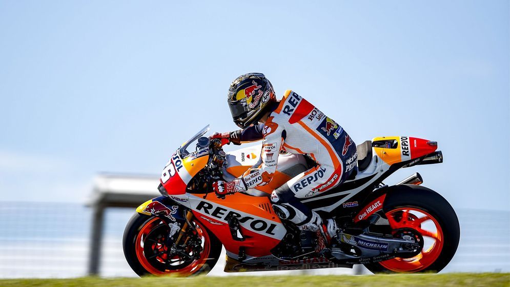 Dani Pedrosa rodando en moto en Phillip Island