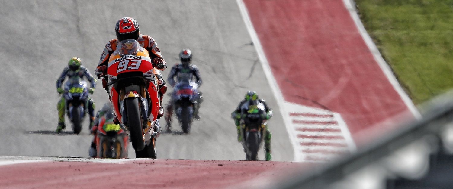 Marc Márquez en acción en el circuito de Las Américas